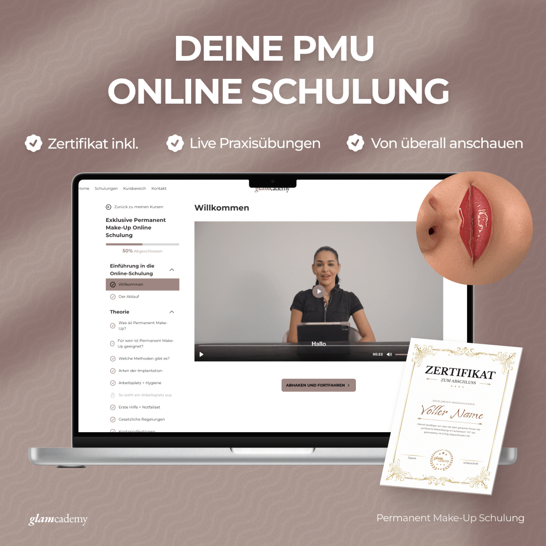 Exklusive Permanent Make - Up Online Schulung - Glamcademy